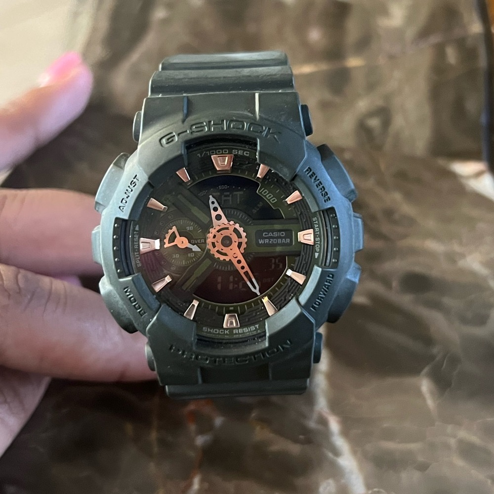 Womens G shock green watch